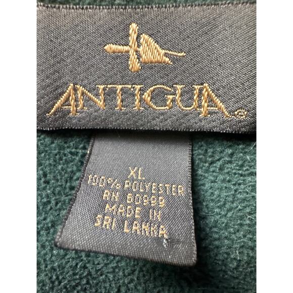 Antigua Baylor University Full Zip Fleece Jacket Men’s XL Green BU Logo - Picture 6 of 7